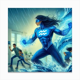 Aquarius Super Mom #11 Canvas Print