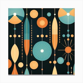 Retro Abstract Pattern 2 Canvas Print