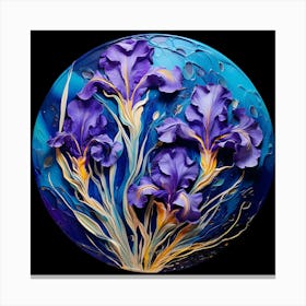 Purple Irises 8 Canvas Print