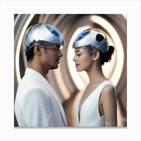 Futuristic Couple 139 Canvas Print