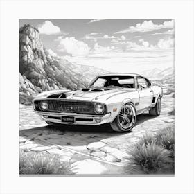 Ford Mustang 2 Canvas Print