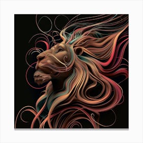 Lion, Artwork print, "Call Of The Wild" Canvas Print
