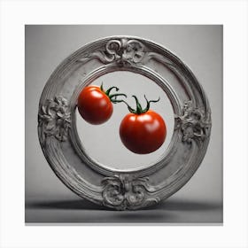 Tomatoes In A Frame 24 Canvas Print