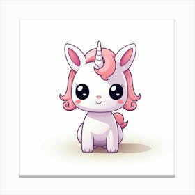 Cute Unicorn 317 Canvas Print