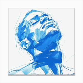 Blue Man 1 Canvas Print