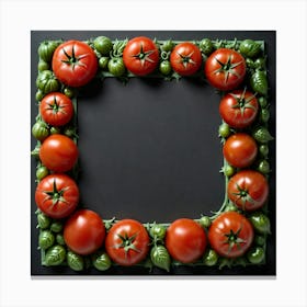 Frame Of Tomatoes 2 Canvas Print