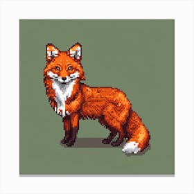 Pixel Fox 1 Canvas Print