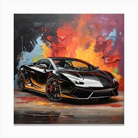 Black Lamborghini 1 Canvas Print