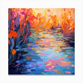 Sunlit Waters Impression Canvas Print