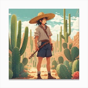 Cactus 83 Canvas Print