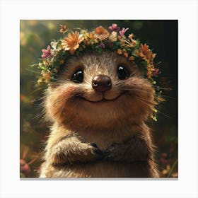 Cute Little Hedgehog Canvas Print