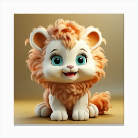 Cute Lion 8 Canvas Print