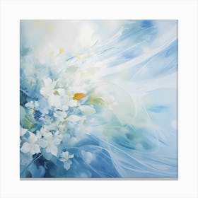 AI Luminous Liaisons: Ethereal Aquascapes Canvas Print