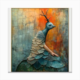 Peacock 1 Canvas Print