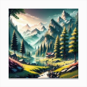 Landscape Painting 138 Canvas Print