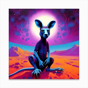 Kangaroo Surrealist Canvas Print