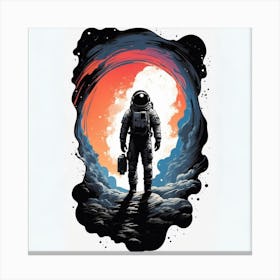 Astronaut In Space Canvas Print