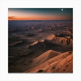Sunset In The Desert 11 Canvas Print