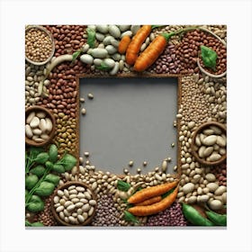 Frame Of Vegetables 4 Canvas Print