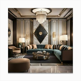 Deco Living Room 13 Canvas Print