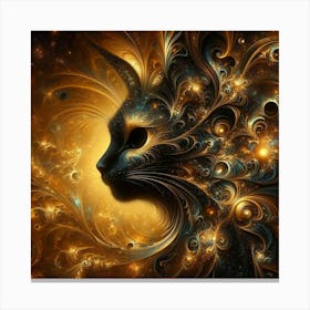 Cat Head Canvas Print