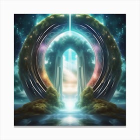 Portal Leading to a Parallel Realm Canvas Print