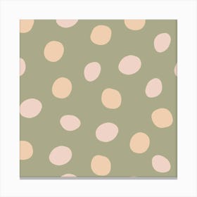 Simple minimal polka dots Canvas Print