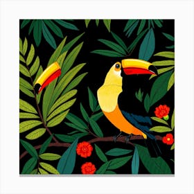 Toucans On A Branch Canvas Print