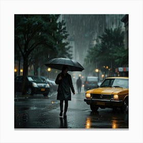 Leonardo Lightning Raining Art Print 1 1 Canvas Print