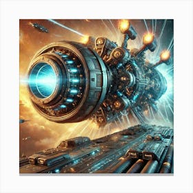 Massive Energy Cannon Converted Canvas Print