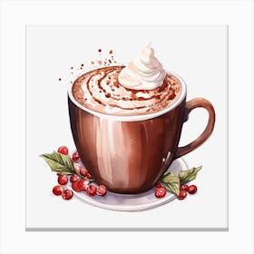 Hot Chocolate With Whipped Cream 4 Canvas Print