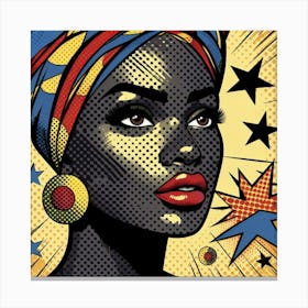 Zawadi Pop African Woman Canvas Print