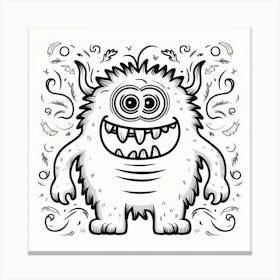 Monster Drawing 1 Canvas Print