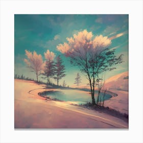 Winter Landscape Canvas Print