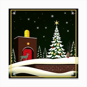 Christmas Card Canvas Print