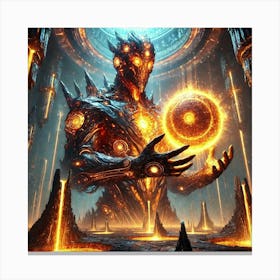 Corekeeper Mantle Fragment Guardian Canvas Print