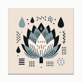 Scandinavian style, Artichoke Canvas Print