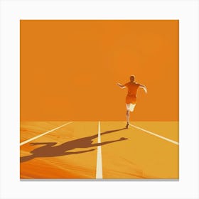 Runner On The Track 1 Canvas Print