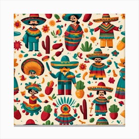 Mexican People Canvas Print