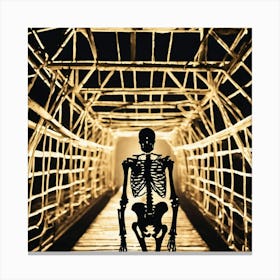 Skeleton Bridge Canvas Print