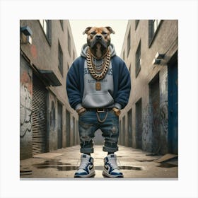 Hip Hop Dog 1 Canvas Print