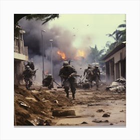 War Art Canvas Print
