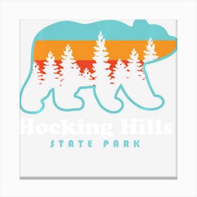 Hocking Hills State Park Bear Hocking Hills Camping Canvas Print