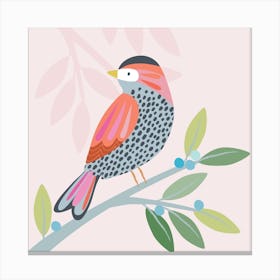 Little Bird Square Canvas Print