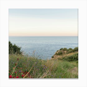 SQUARE Dreamy Sicilian Sunset - Beautiful Scopello Photo Art Print - Italy Travel Photography - Photograph Art Print Canvas Print