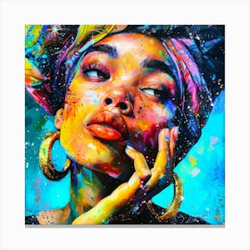 Captivating Person - Face Up Canvas Print