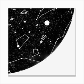 Constellations In The Night Sky Canvas Print