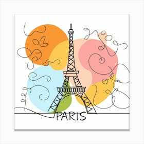 Paris Eiffel Tower 14 Canvas Print