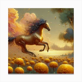 Horse In The Meadow 2 Canvas Print