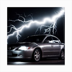 Lightning Car Canvas Print